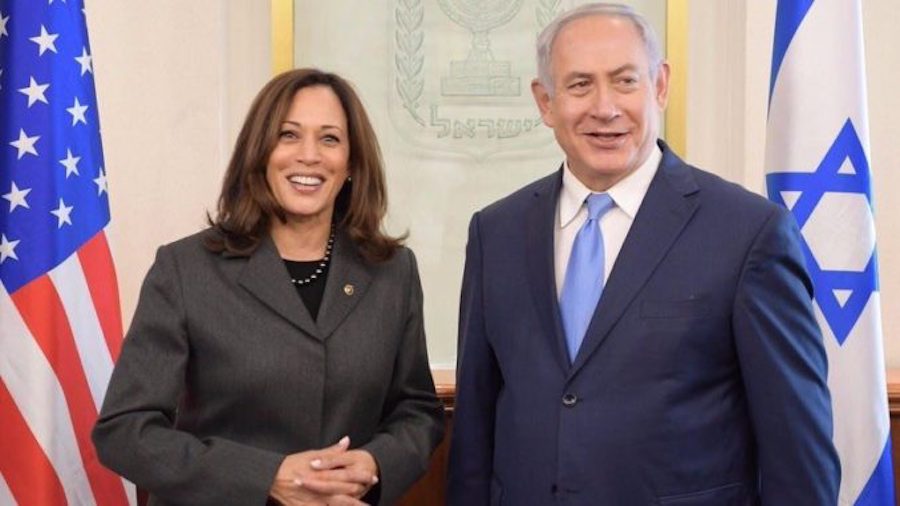 kamala harris netenyahu