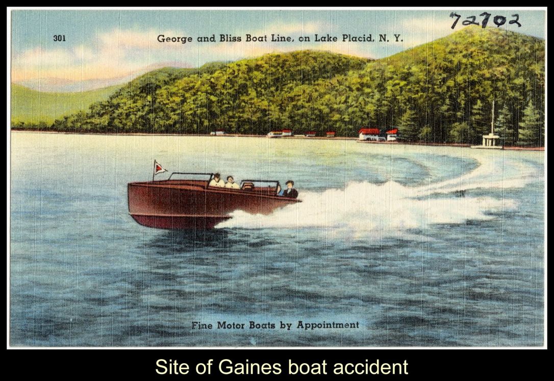 Site of Gaines Boat Accident