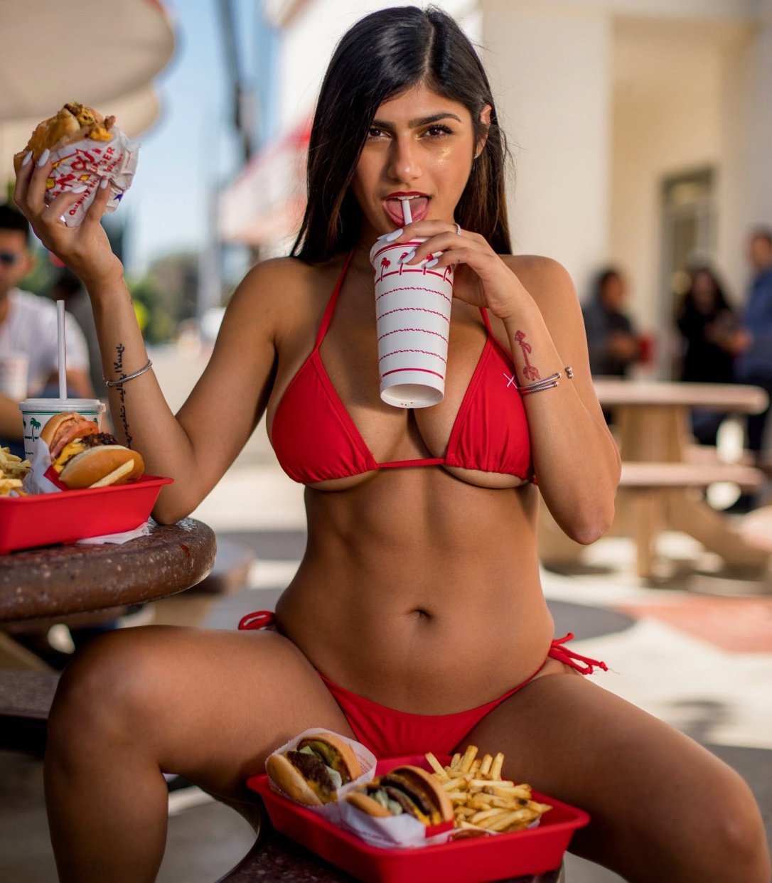 mia khalifa tattoos food