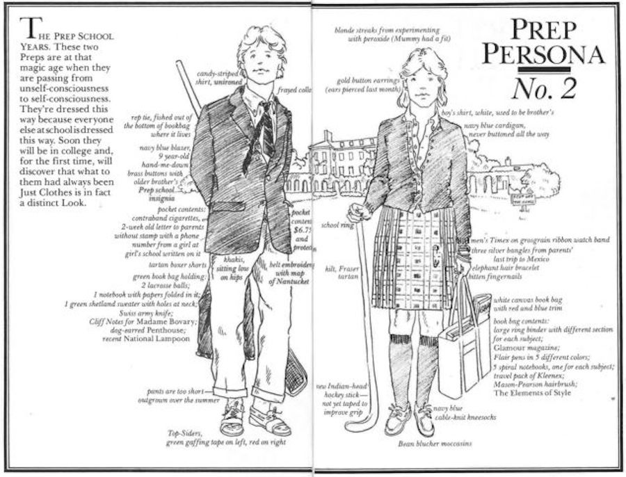 preppy handbook persona 2 (boarding school)