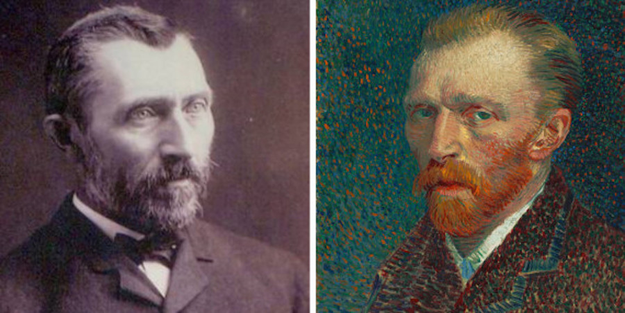 Van Gogh Photo and Self-Portrait
