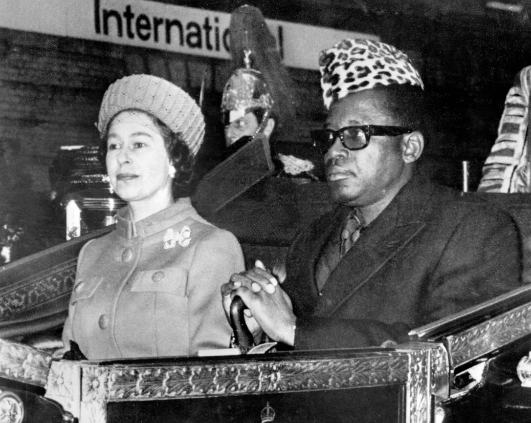 mobutu with elizabeth windsor