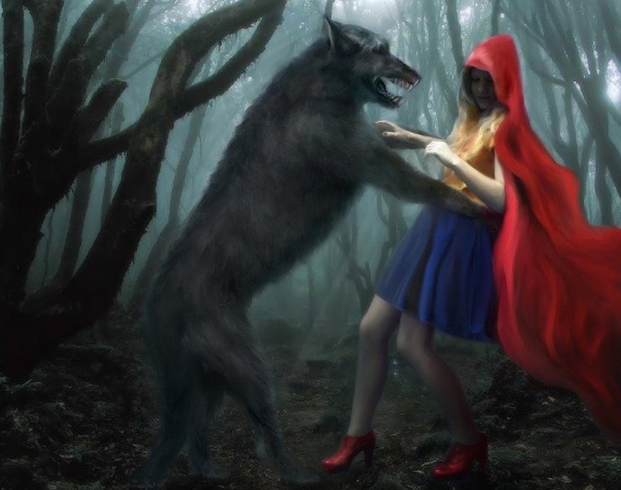 red riding hood wolf
