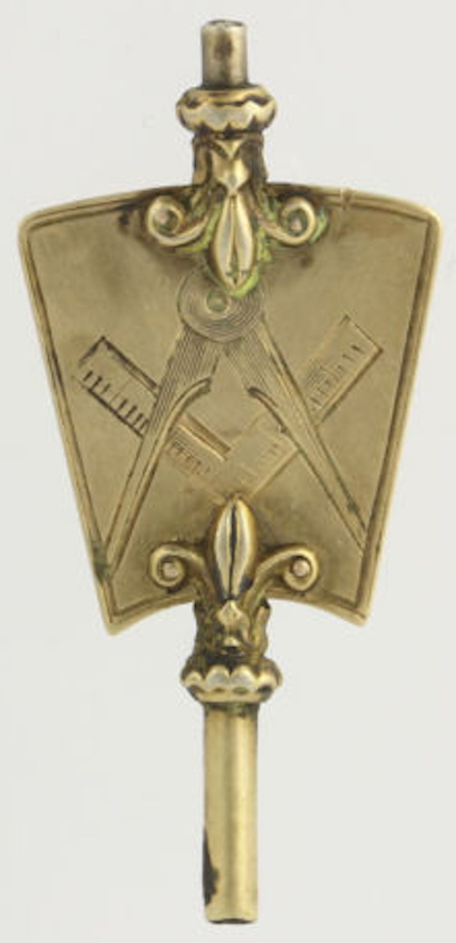 key square compass watchfob