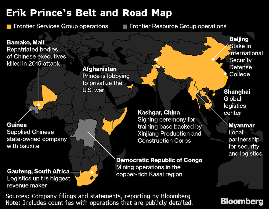 erik prince belt and road map