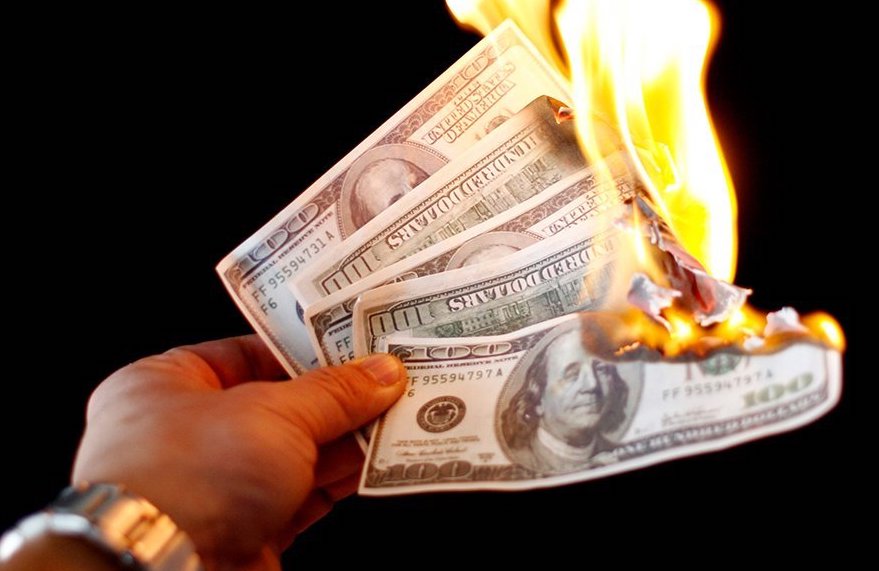 burn money