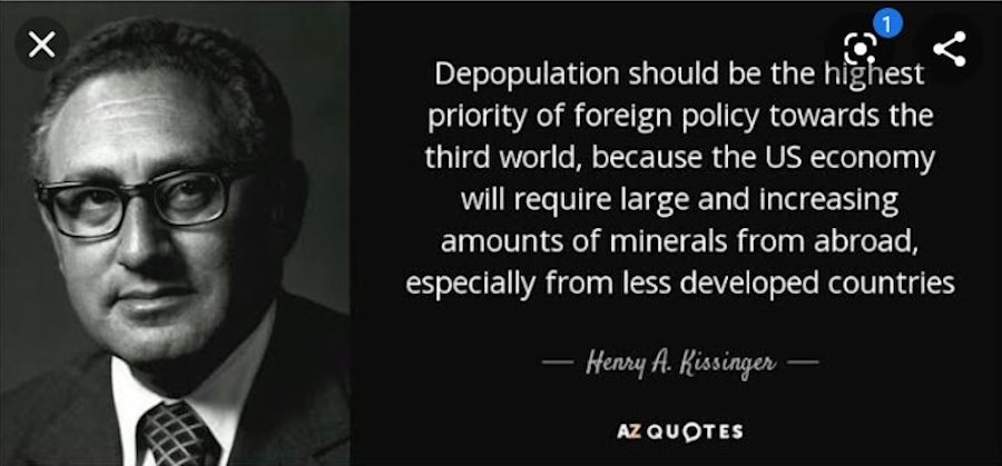 kissinger depopulation