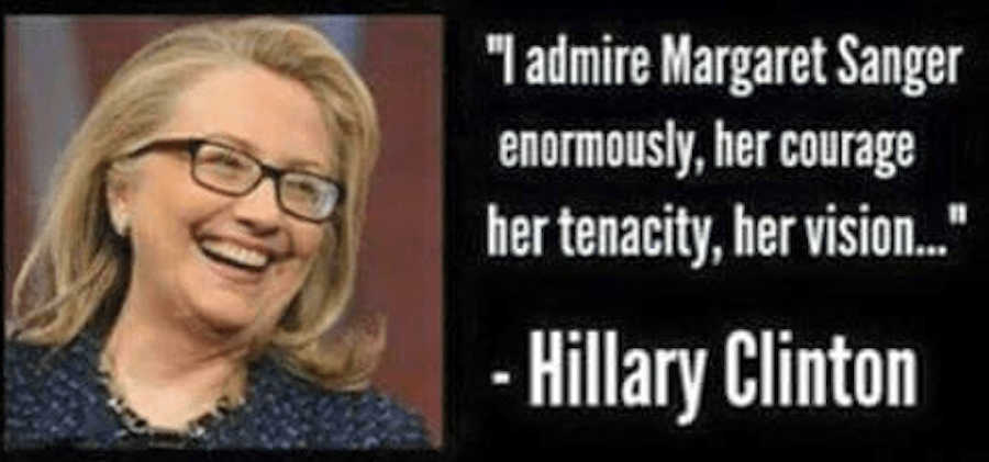 Margaret Sanger Hillary Clinton