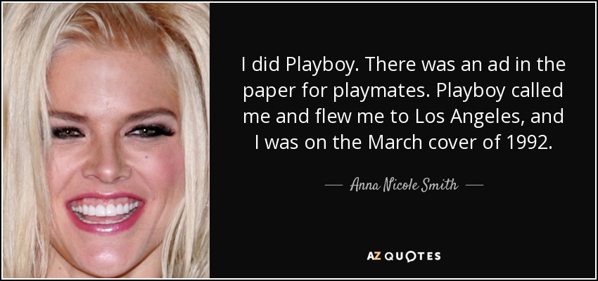 playboy anna nicole smith los angeles