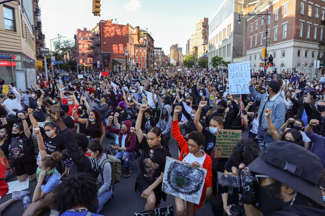 Protest after the death of George Floyd, New York, USA - 31 May 2020