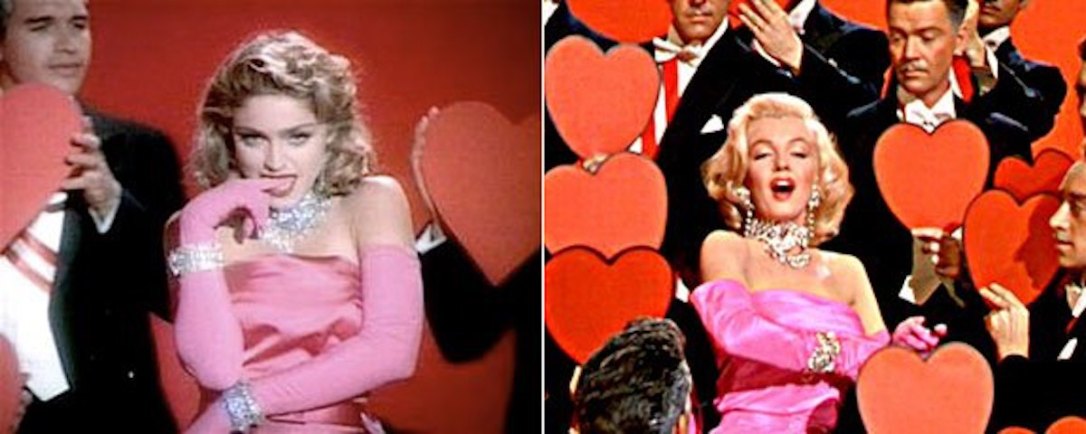 madonna marilyn monroe diamonds